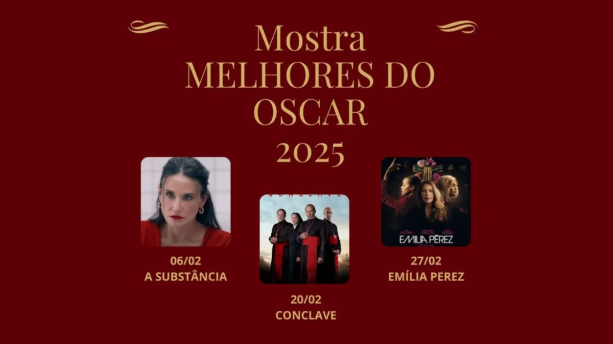 Programação completa da Mostra Melhores do Oscar 2025