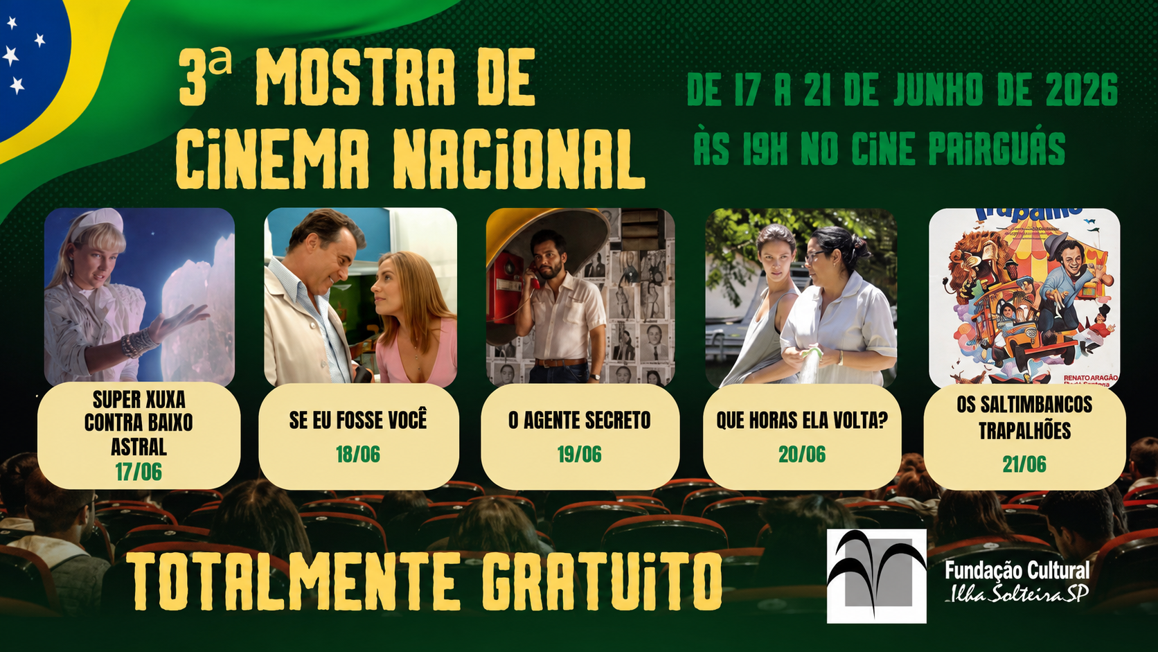 3ª MOSTRA DE CINEMA NACIONAL PROGRAMAÇÃO COMPLETA