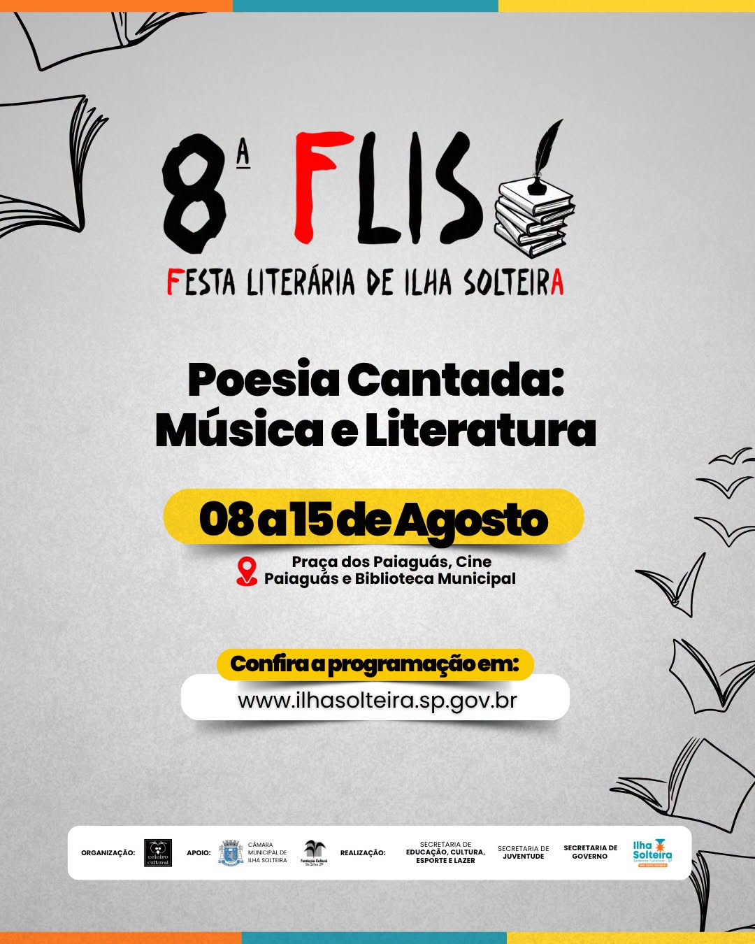 8ª FESTA LITERÁRIA DE ILHA SOLTEIRA