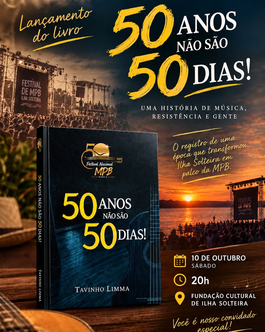 📖✨ LANÇAMENTO DO LIVRO “50 ANOS NÃO SÃO 50 DIAS!” ✨📖